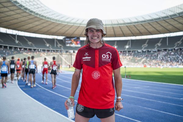 Nils Huhtakangas (LG Osnabrueck) waehrend der deutschen Leichtathletik-Meisterschaften im Olympiastadion am 26.06.2022 in Berlin